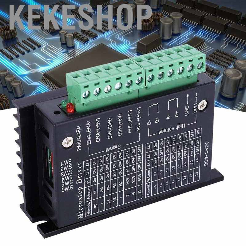 Kekeshop TB6600 4A Stepper Motor Driver 9~40V Micro-Step for 42/57/86 Steppers