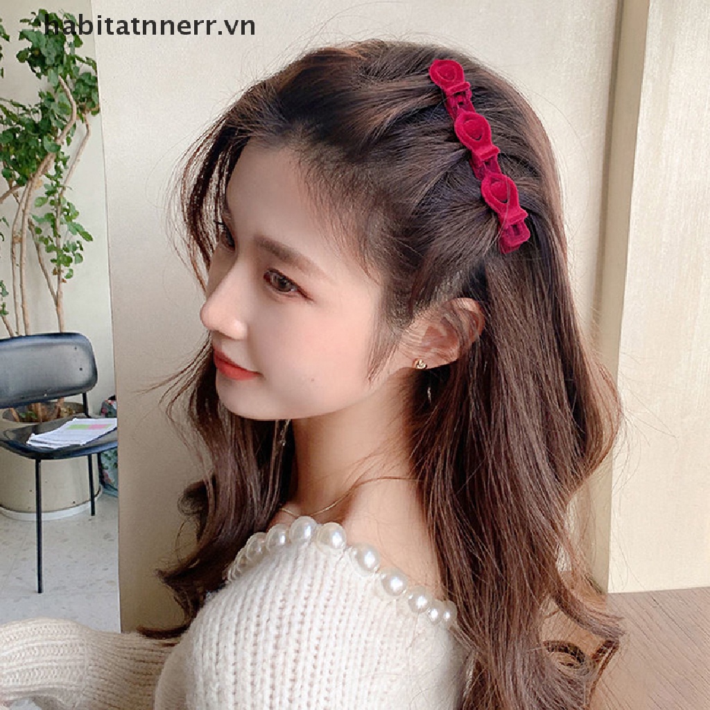 Kẹp Tóc Dạng Tết Màu Đen Dễ Thương Thời Trang Cho Nữ