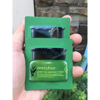 (Bao Hàng Chính Hãng) Kem Dưỡng Da Vùng Mắt Innisfree Green Tea See Eye Cream - 1ml