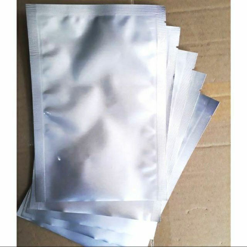 1 Kg túi 3 biên 2 mặt bạc - Túi ép 3 biên bạc