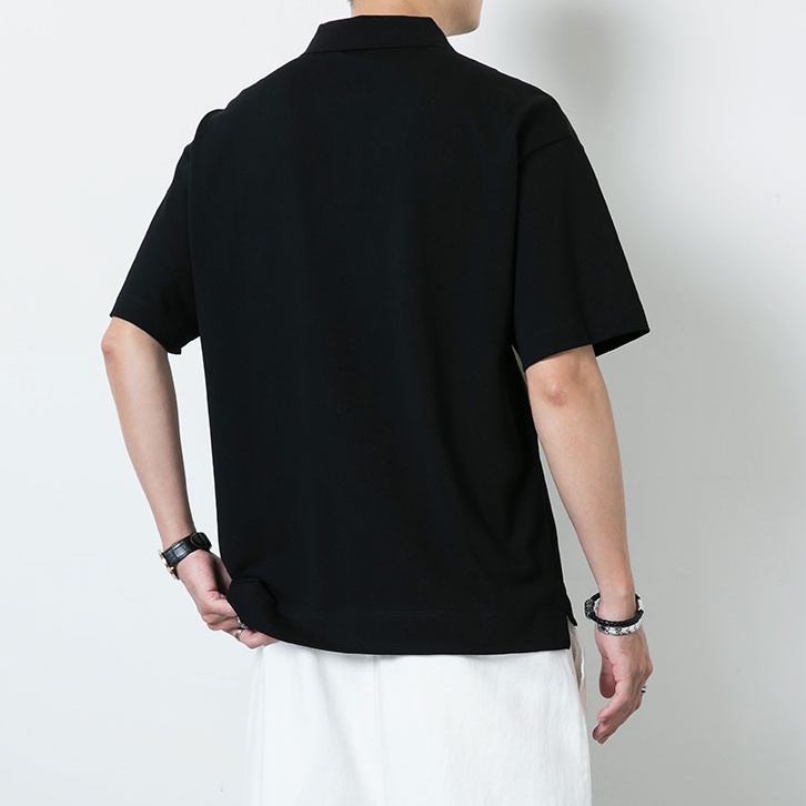 Áo Thun Polo Nam Nữ Tay Lỡ Phối Túi Ngực Cổ Bẻ Thời Trang Zenkonu TOP NAM 228