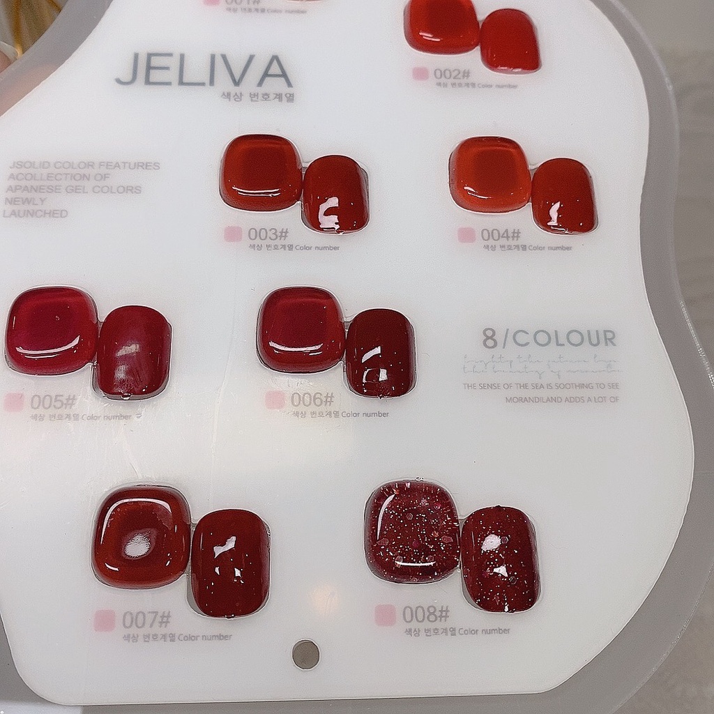 Set sơn đỏ JELIVA 8 màu