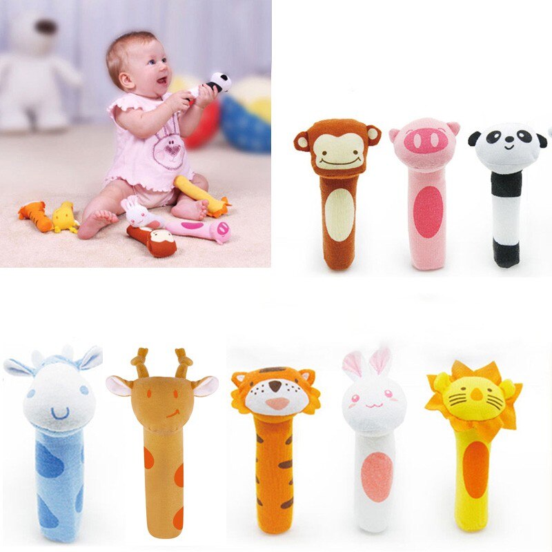 Lục Lạc Cầm Tay Hình Động Vật Dễ Thương Cho Bé