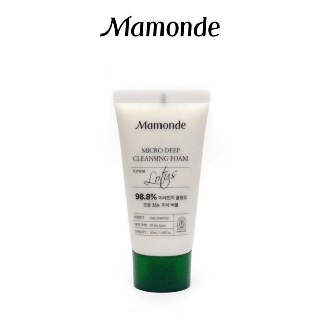 Sữa rửa mặt Mamonde Lotus Micro Cleansing Foam Mini size