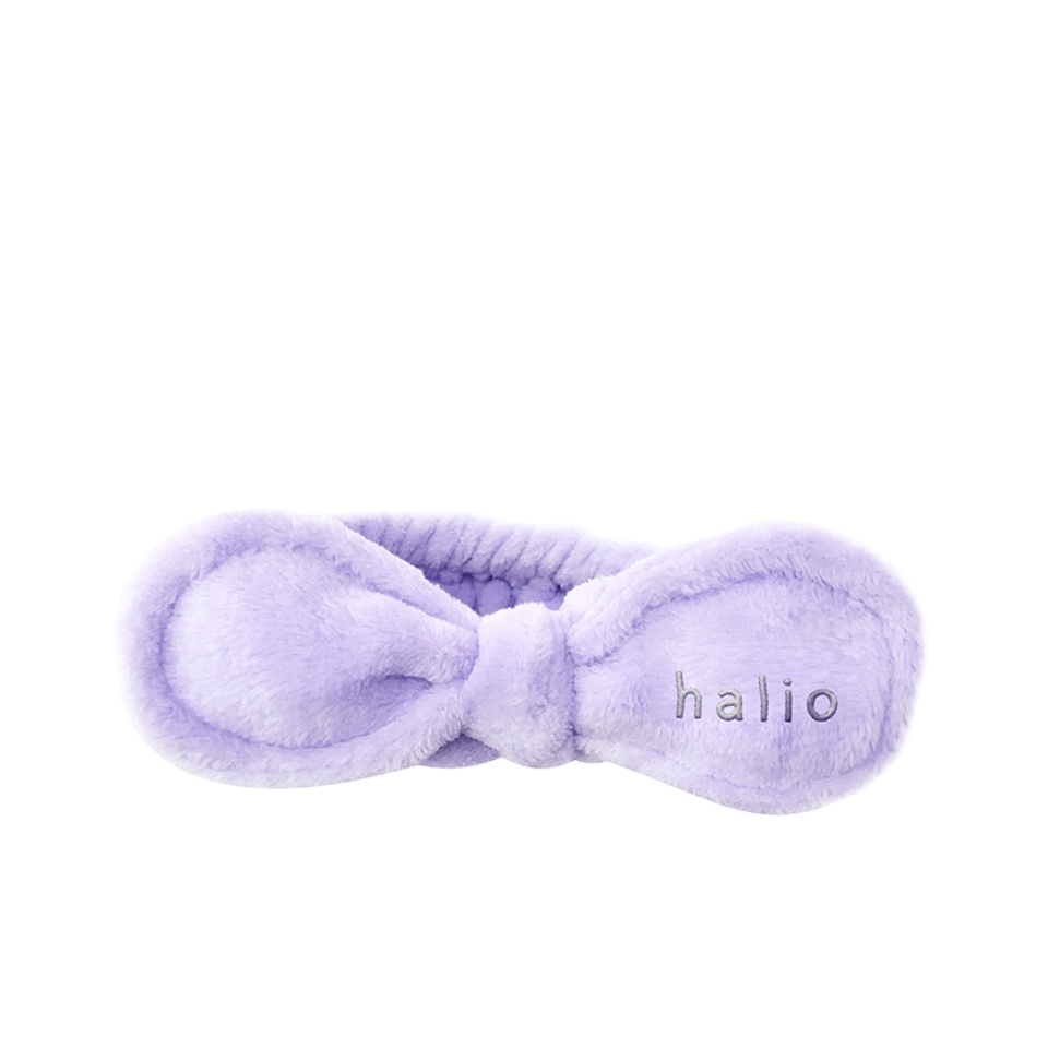 [HB Gift] Combo Nước Tẩy Trang Simple, Khăn mặt Cotton Lixibox Màu Hồng, Băng Đô Rửa Mặt Halio - Purple