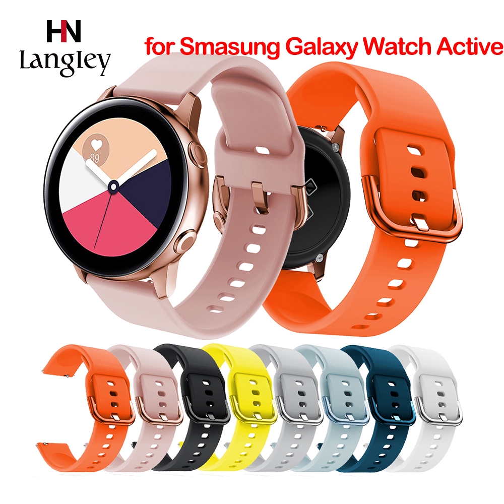 Dây đeo thay thế màu trơn cho Samsung Galaxy active watch/ Gear S2 Huawei watch 2 Sport Huami Youth Wristbands