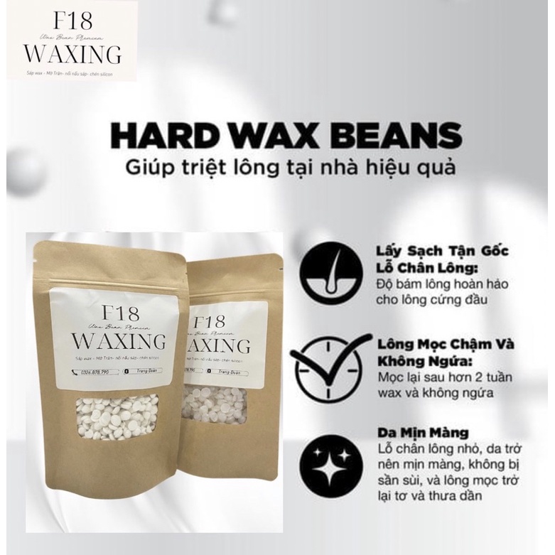 [ Hàng Chuẩn ] Sáp Wax Lông Toàn Thân Cao Cấp Hard Wax Bean Premier - Kèm Quà Tặng