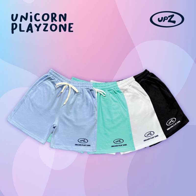 UPZ Quần Shorts Thun Thêu Logo (4 Màu)