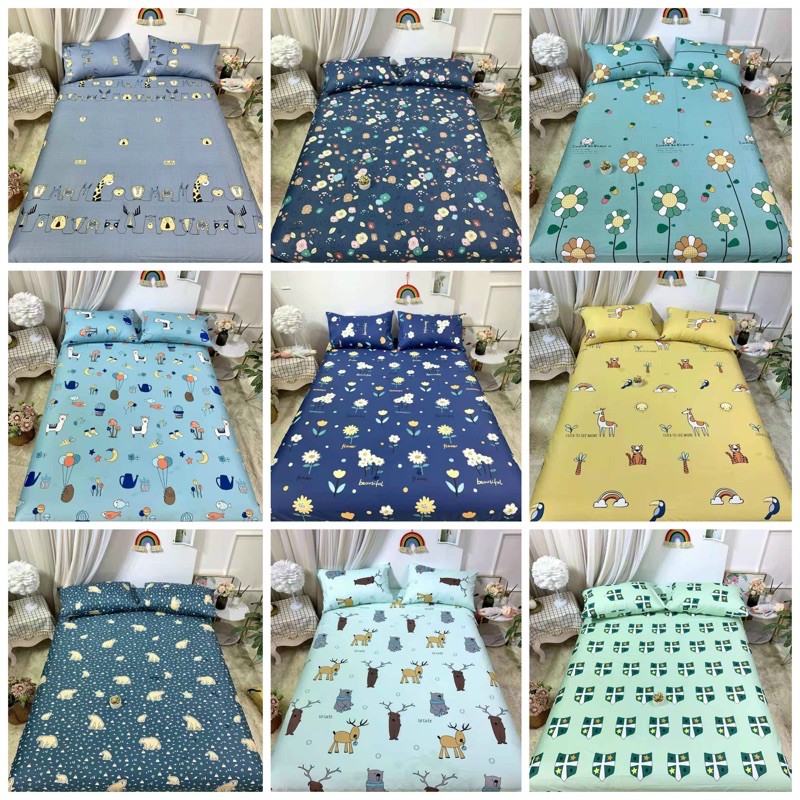 BỘ GA GỐI COTTON 100% HÀN QUỐC MẪU MỚI