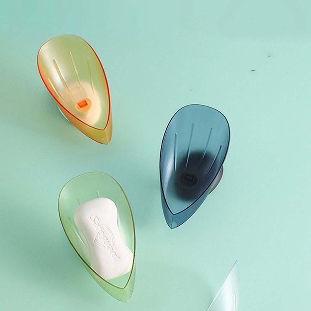 Epoch Khay Nhựa Đựng Xà Phòng Hình Chiếc Lá Nhiều Màu Có Giác Hút Không Trơn Sáng Tạo Cho Nhà Tắm / Nhà Bếp