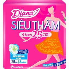 Băng vệ sinh Diana Siêu Thấm