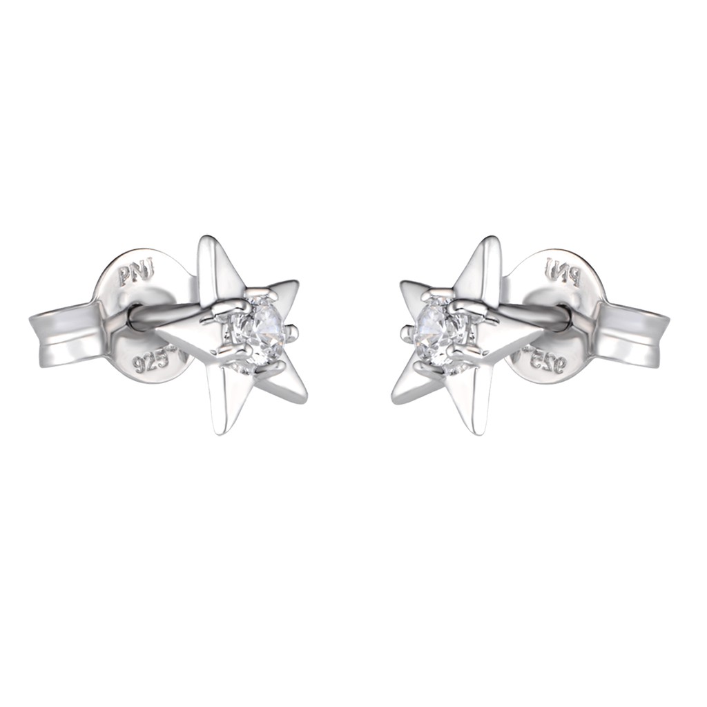 Bông tai Bạc đính đá CZ PNJSilver XM00K000102