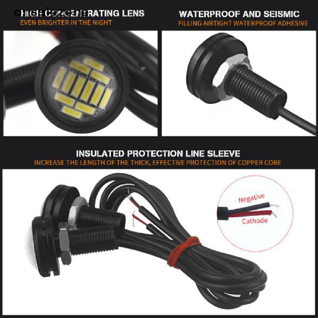 1 Đèn LED Mắt Đại Bàng Hỗ Trợ Ánh Sáng Trắng DC 12V 5W Dành Cho Ô Tô