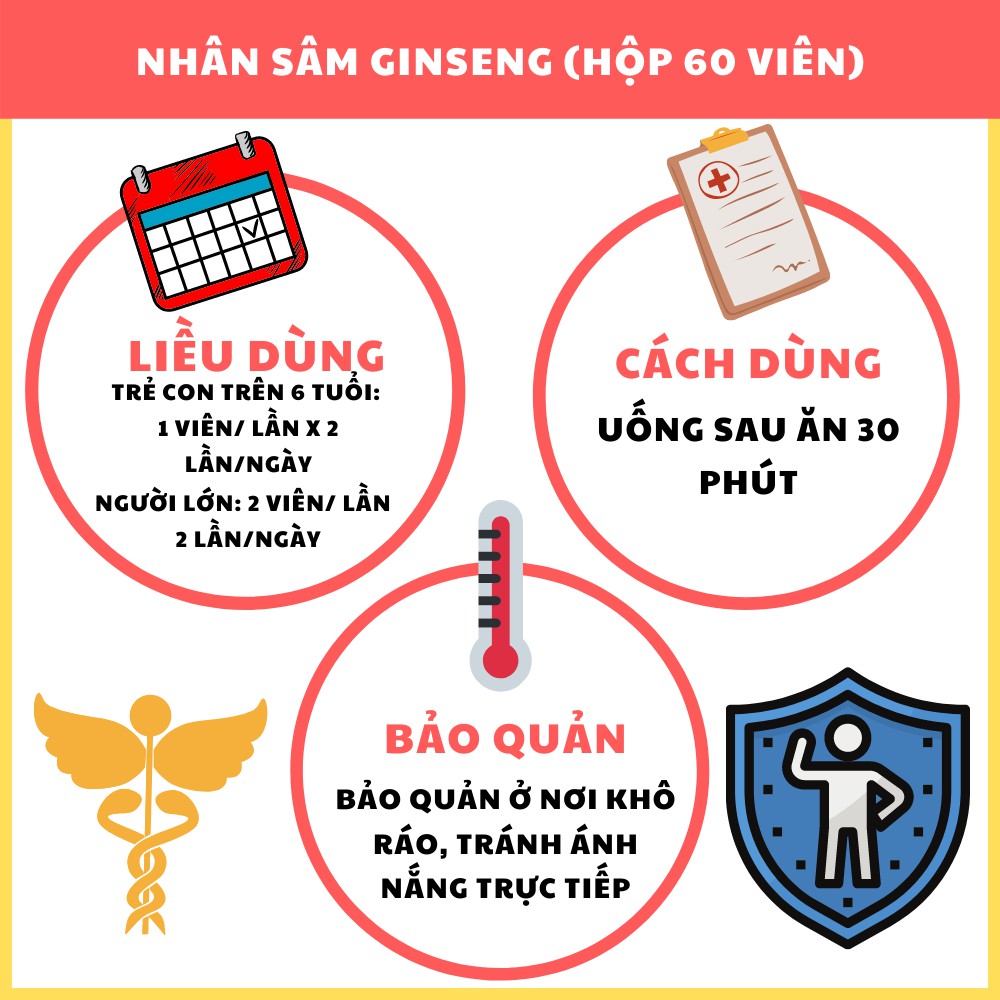 Ginseng TĐ - Nhân Sâm, Linh chi, Đông trùng hạ thảo - Tăng cường miễn dịch