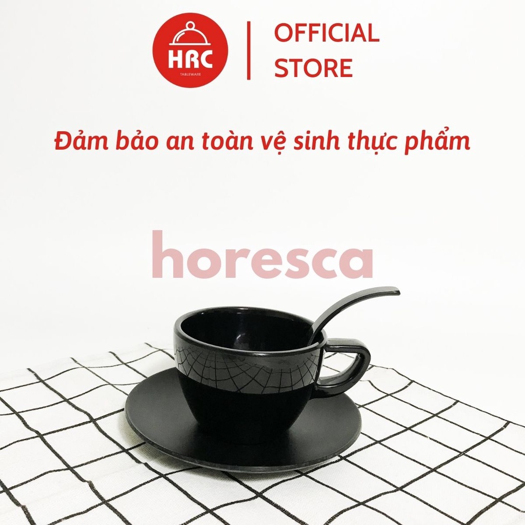 Đĩa tròn đen nhám (CAO CẤP) Đĩa melamine 100% tròn sâu lòng có vân đẹp