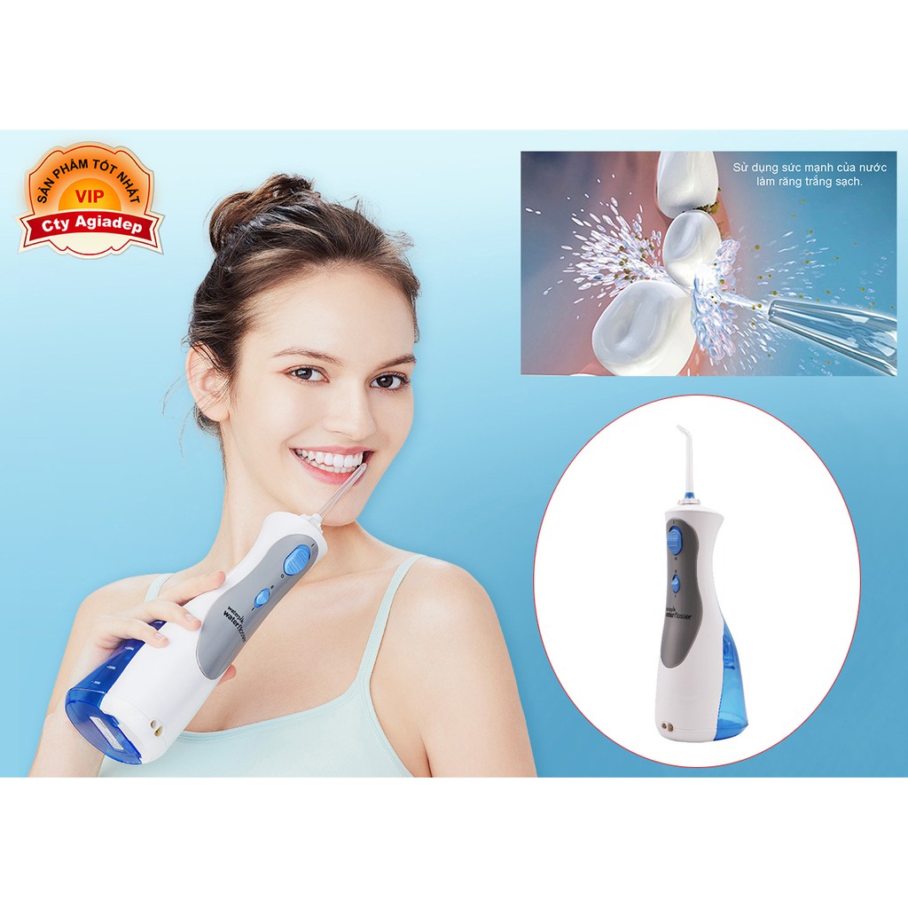 Máy tăm răng nước cầm tay thương hiệu Mỹ Waterpik Số1 thế giới WP450EC