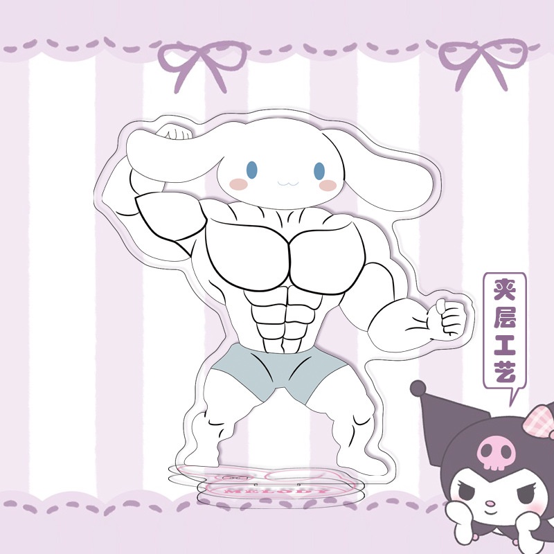 SANRIO Giá Đỡ Bằng Acrylic Hình Nhân Vật Hoạt Hình Kuromi Melody Cinnamoroll Cho Trang Trí Nhà