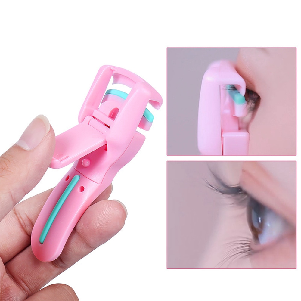 Pink/Green Portable Eyelashes Curlers Nature Curl Eyelashes Women Eye Lashes Curling Clip Beauty Makeup Cosmetic Tools