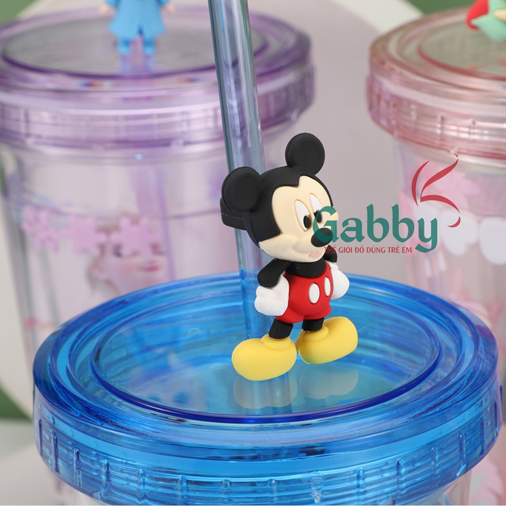 LY PHA LÊ 2 LỚP CÓ ỐNG HÚT DISNEY (MICKEY/ ELSA/ ARIEL/ OLAF/ MINNIE/ MC QUEEN/ JUMBO)