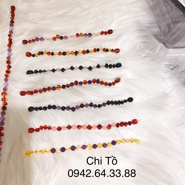 Vòng tay hổ phách Amber