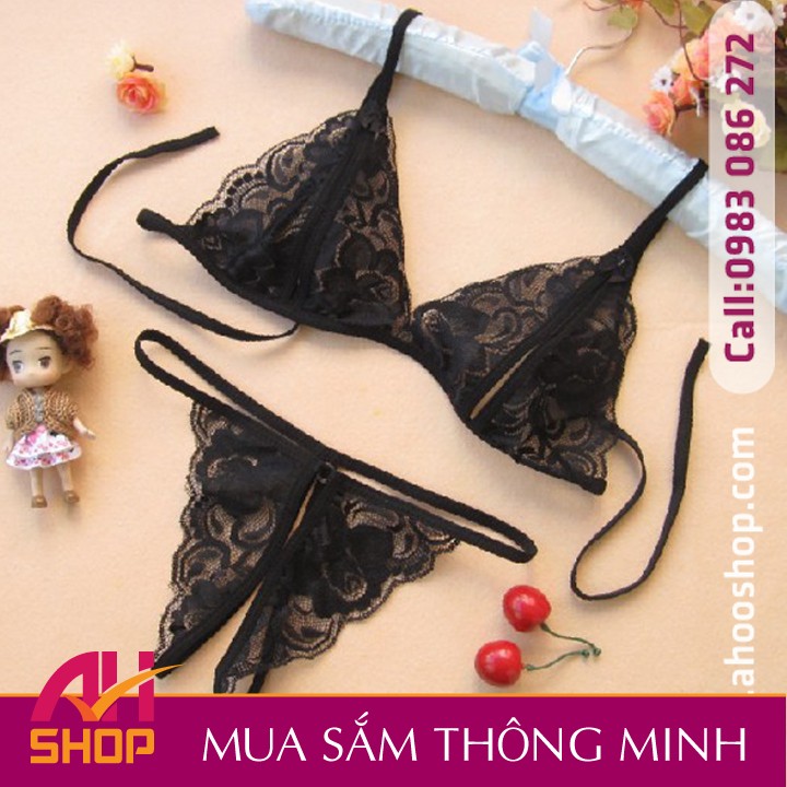 Bộ đồ lót lọt khe 2 mảnh sexy trong suốt 003 | BigBuy360 - bigbuy360.vn