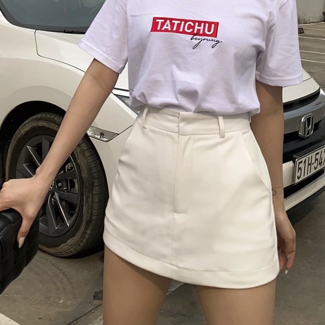 TATICHU - Váy quần chữ A trơn - Mini Aline Skort