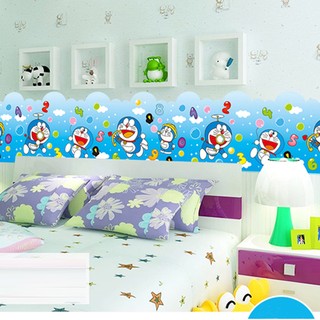 Decal dán tường decal trang trí chân tường Doremon BINBIN CT36