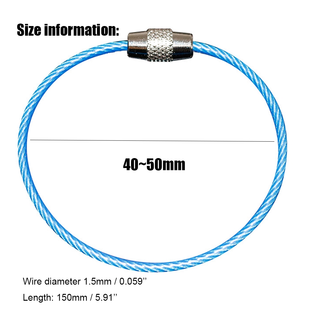 Vòng giữ chìa khóa/dụng cụ có đinh khóa cho cắm trại