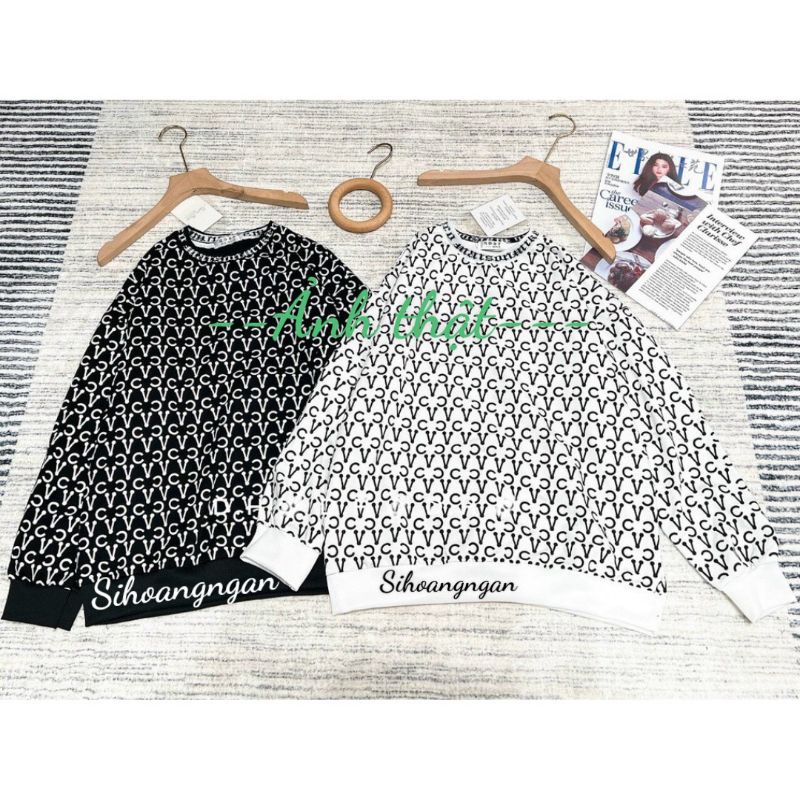 Áo Dài Tay Mikenco Monogram Tshirt Chính Hãng Chất Cotton Đẹp, Áo Phông Nam Nữ Mikenko Hoạ Tiết Chữ Vòng Cổ W
