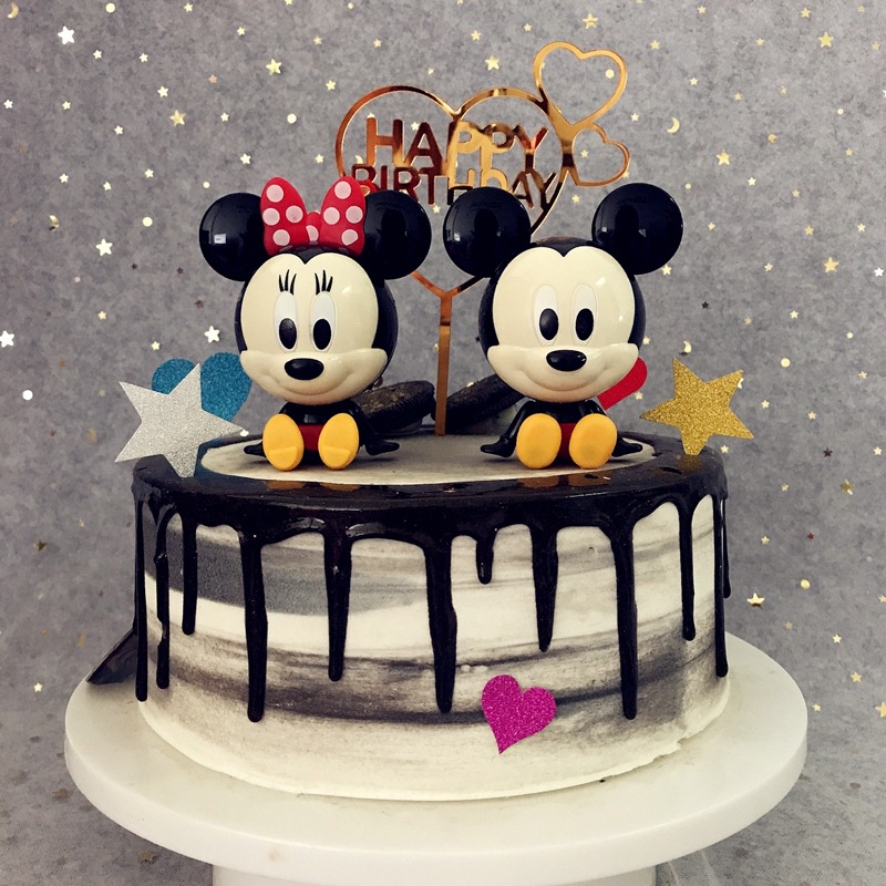 Đồ Chơi Trang Trí Bánh Kem Hình Chuột Mickey/Vịt Donald/Chuột Mickey Cho Bé