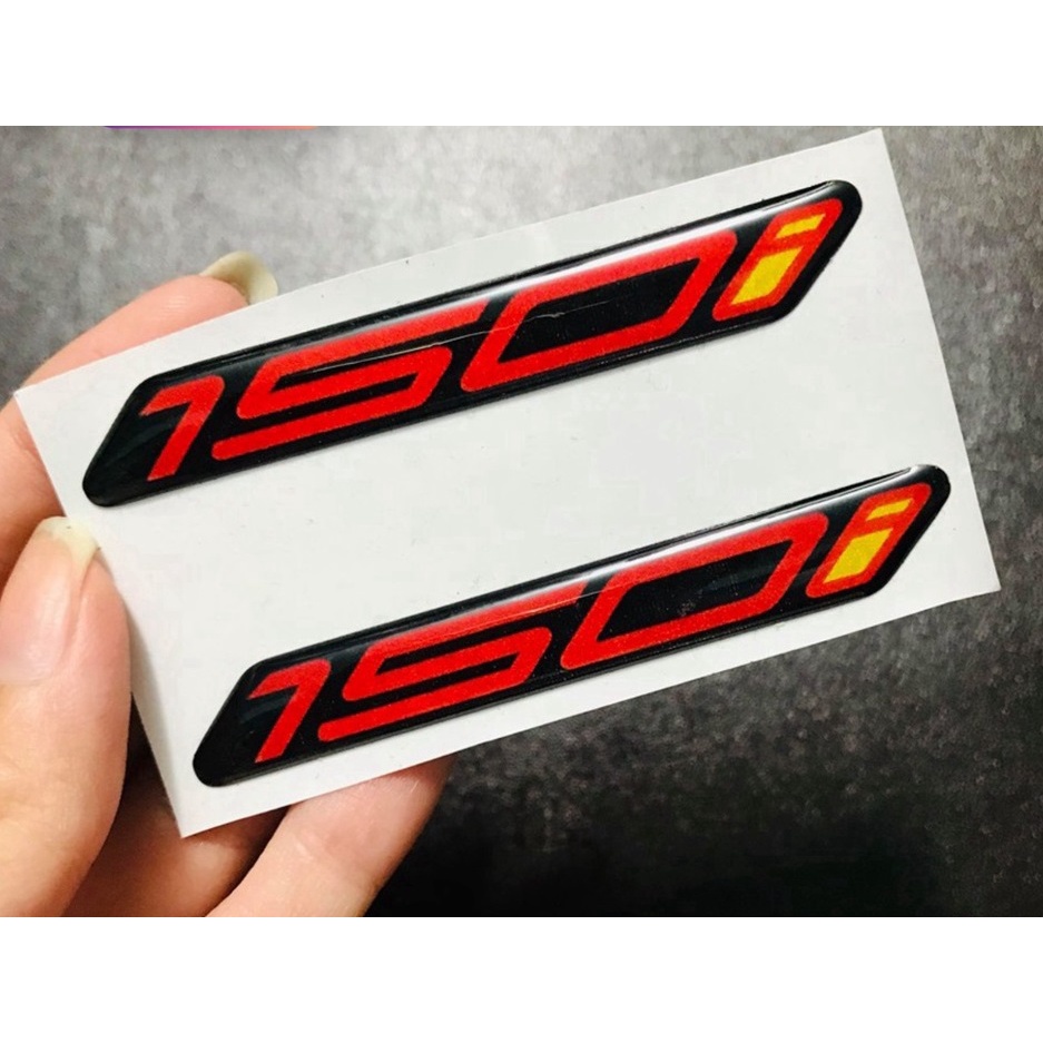 (TRANG TRÍ XE) TEM NỔI PHŨ NHỰA SỐ 150i, 125i DÁN XE VARIO - CLICK - SIRIUS - EXCITER - WINNER - SATRIA - RAIDER