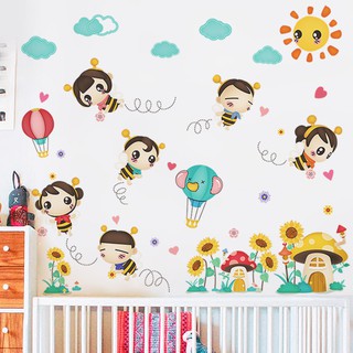 Decal Dán Tường Hình Con Ong
