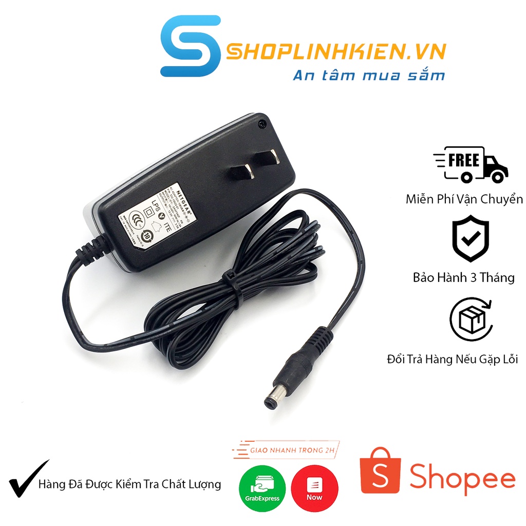 [Nguồn Chuẩn] Nguồn Adapter 12V 3.5A NETGEAR Jack 5.5x2.1MM12V3.5A 2AAF042F