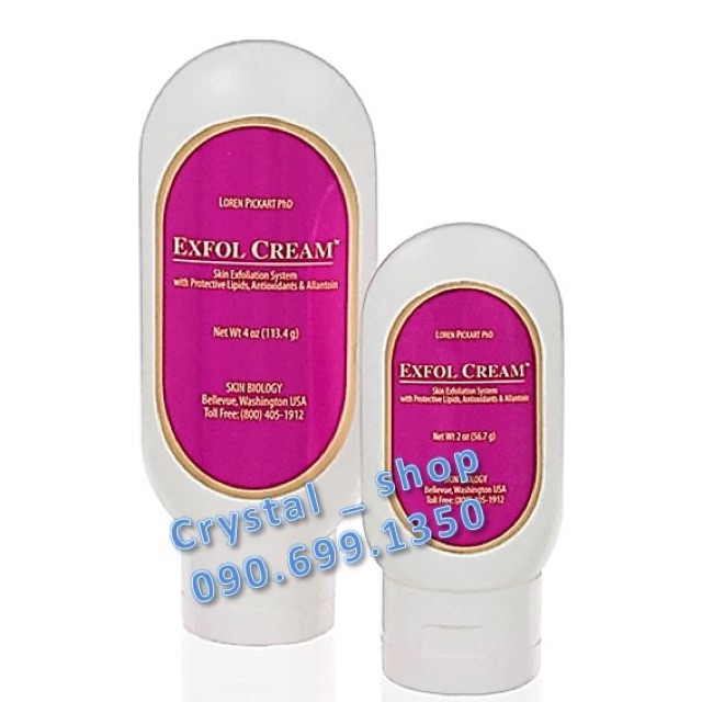 Tẩy da chết aha exfol cream Skin biology