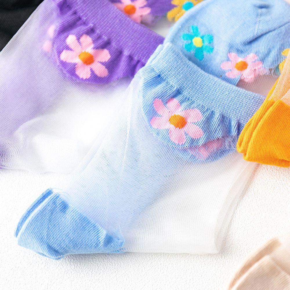AROMA Vớ Trong Suốt Thoáng Khí Thoải Mái Họa Tiết Hoa Thời Trang Mùa Hè Cho Nữ