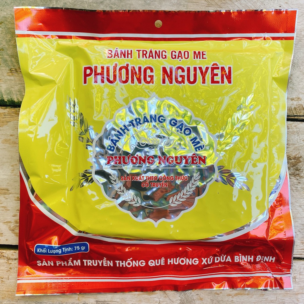 Bánh tráng gạo mè Phương Nguyên nướng sẵn ( gói 75gram )