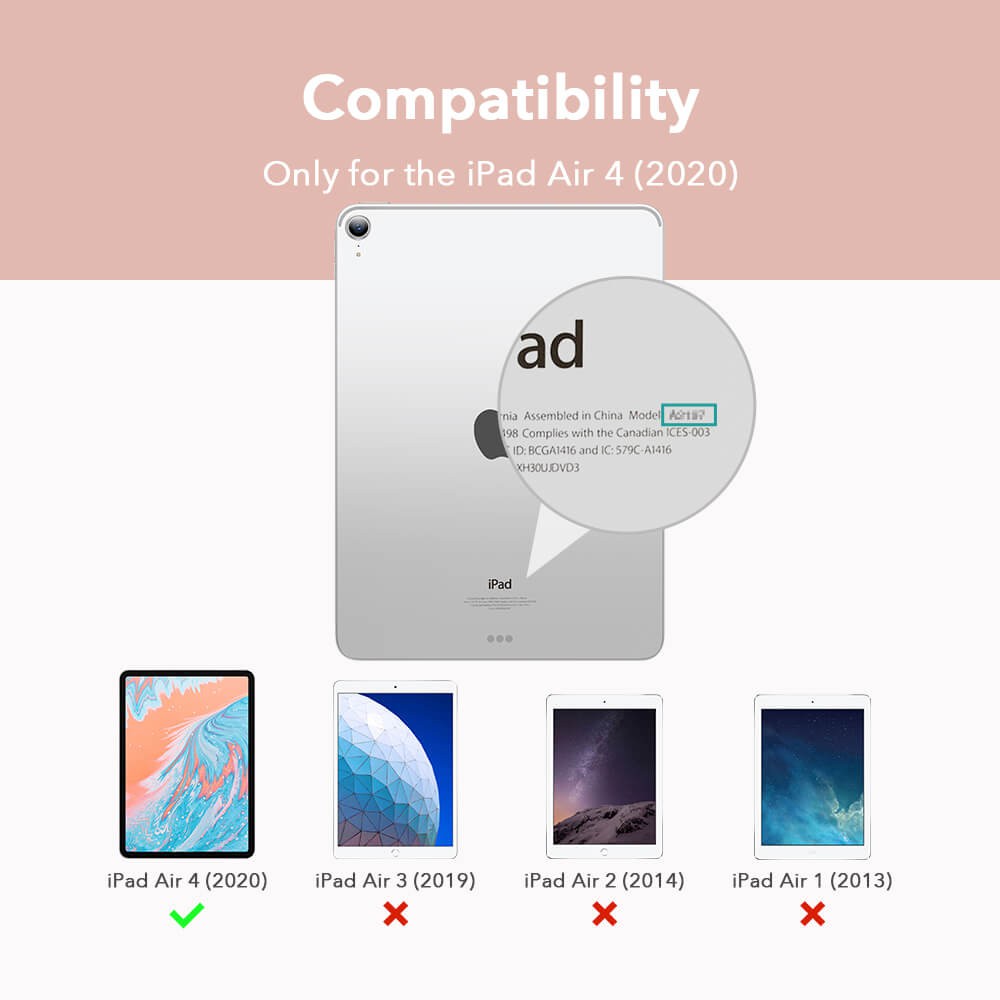 Bao da máy tính bảng ESR cao cấp bảo vệ toàn diện cho iPad Air 4/iPad Pro 11/12.9 (2020)