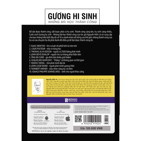 Sách Gương Hi Sinh - Những bài học thành công - BIZBOOKS