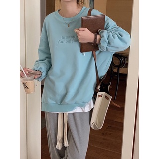 SWEATER BASIC IN CHỮ - W22412 / FREESIZE