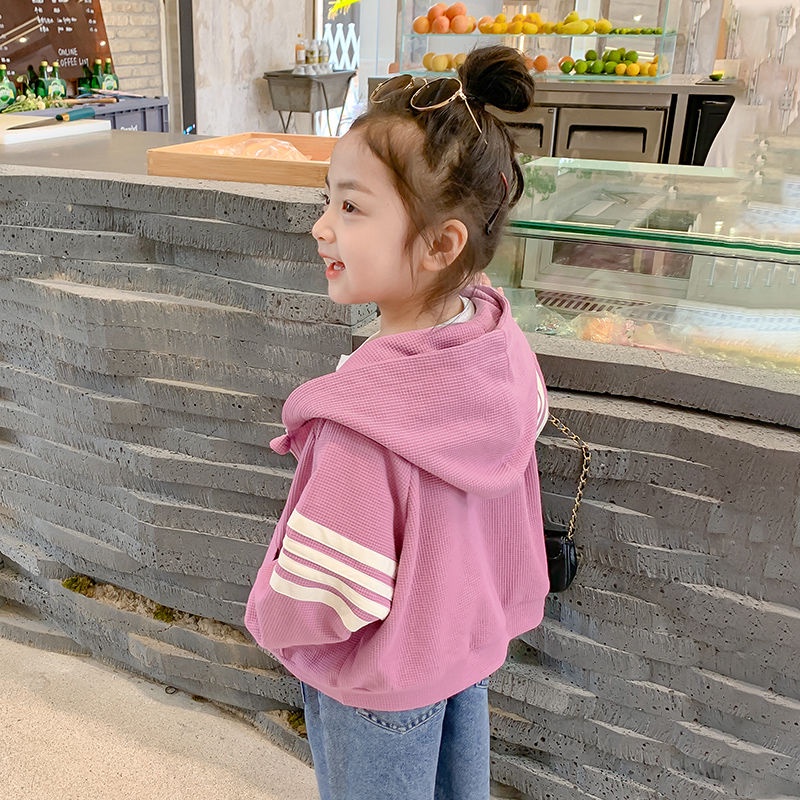 Áo Khoác Cardigan Có Mũ Trùm Thời Trang Xuân Thu 2022 Mới Cho Bé Gái