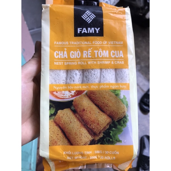 CHẢ GIÒ RẾ TÔM CUA-   500g( SHIP HOẢ TỐC ).GIÁ LẺ = SỈ ( Bình Tân)