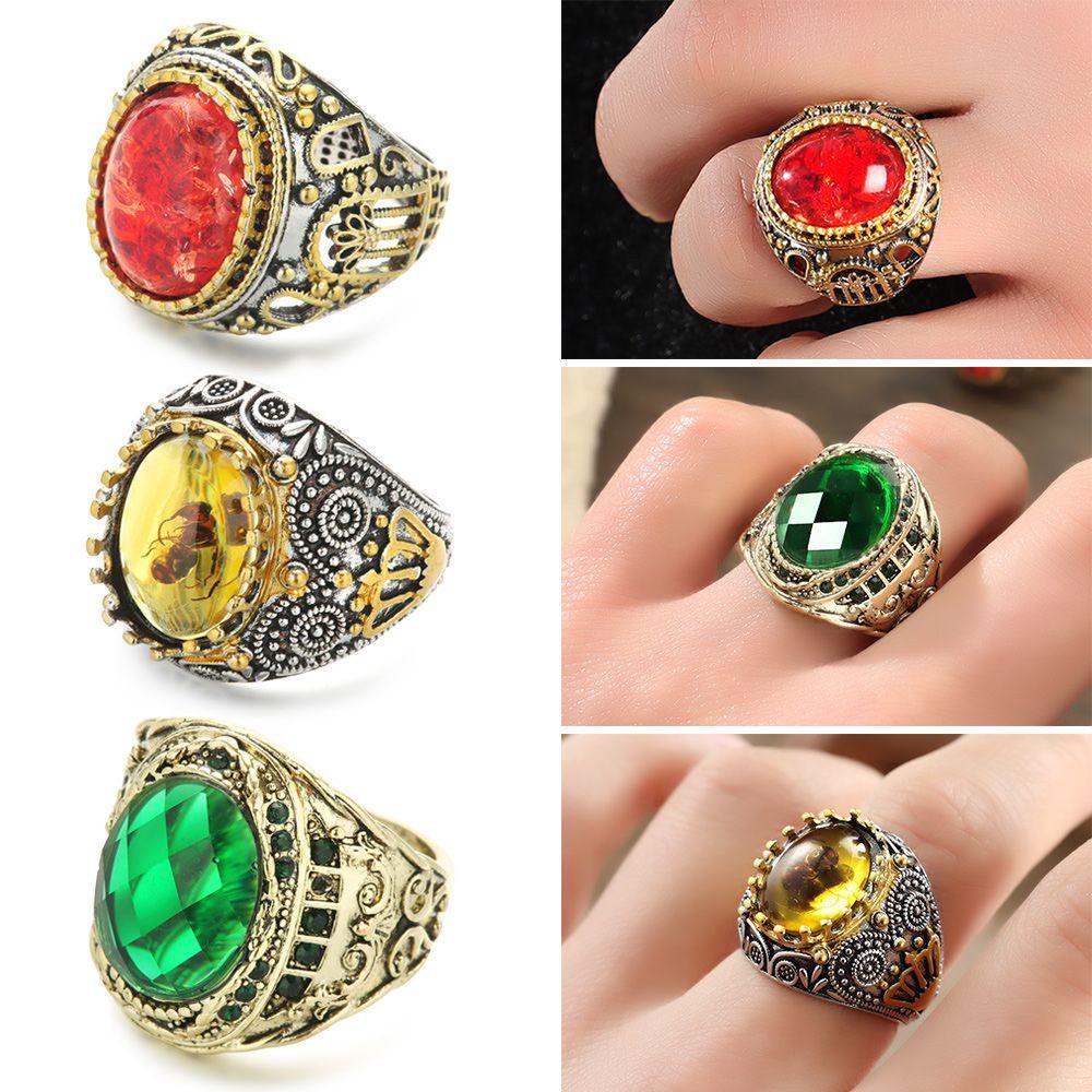 Nhẫn Khắc Chữ BORAG Phong Cách Gothic Cho Nam Và Nữ