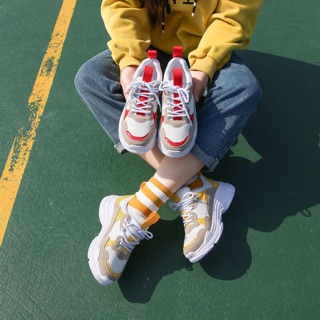 Giày thể thao đỏ và vàng ulzzang