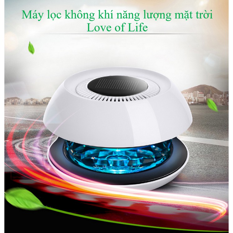 Máy lọc không khí trên oto xe hơi cao cấp Love of Life - khử mùi hôi và lan tỏa mùi hương nước hoa (Hình Cầu)