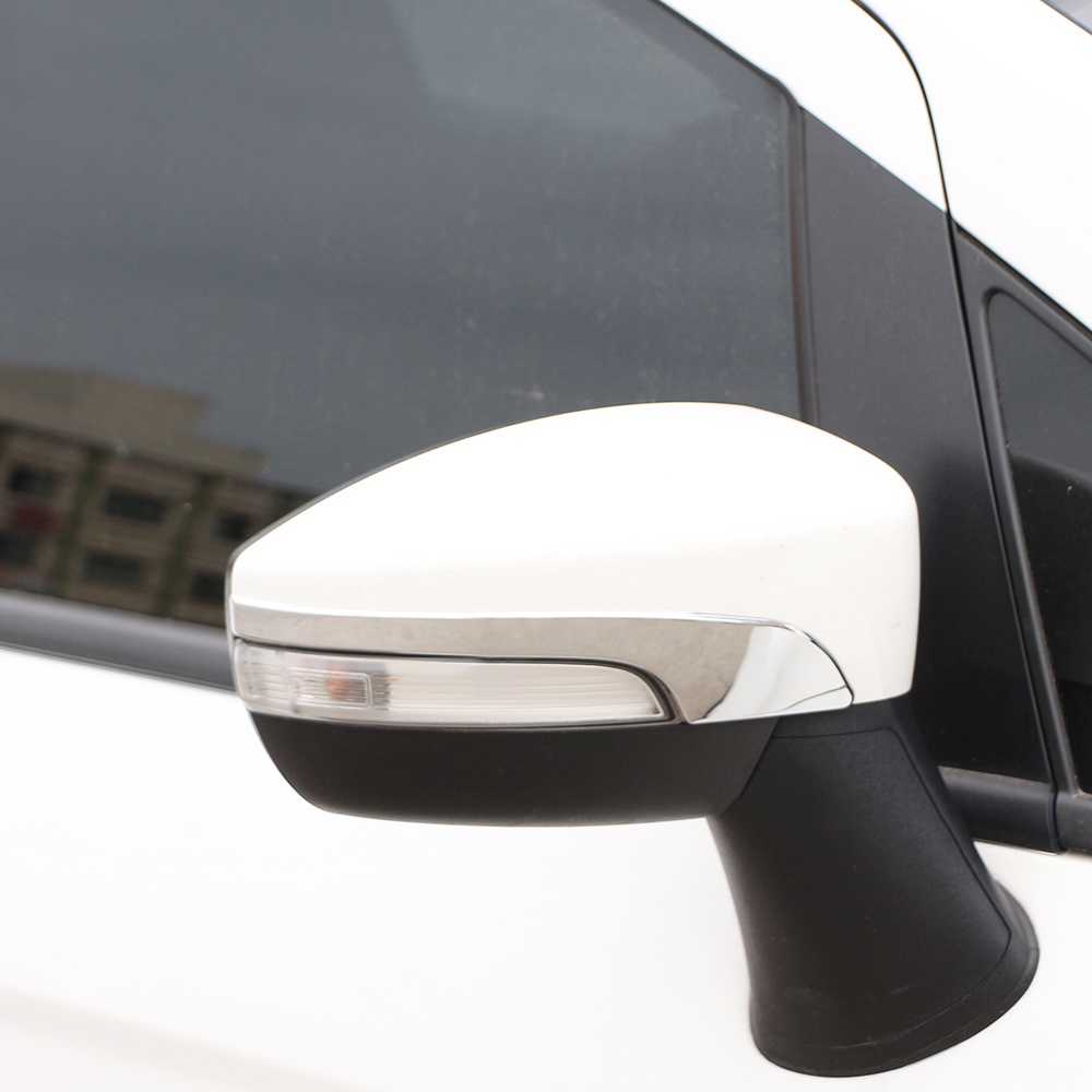 Bộ 2 Miếng Dán Tráng Gương Chiếu Hậu Chống Trầy Bằng Crom ABS Cho Xe Hơi Ford Ecosport 2013-2021