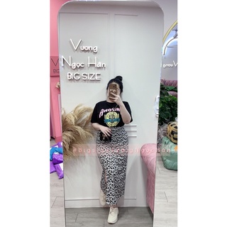 SET ÁO THUN + CHÂN VÁY BEO DÀI BIGSIZE