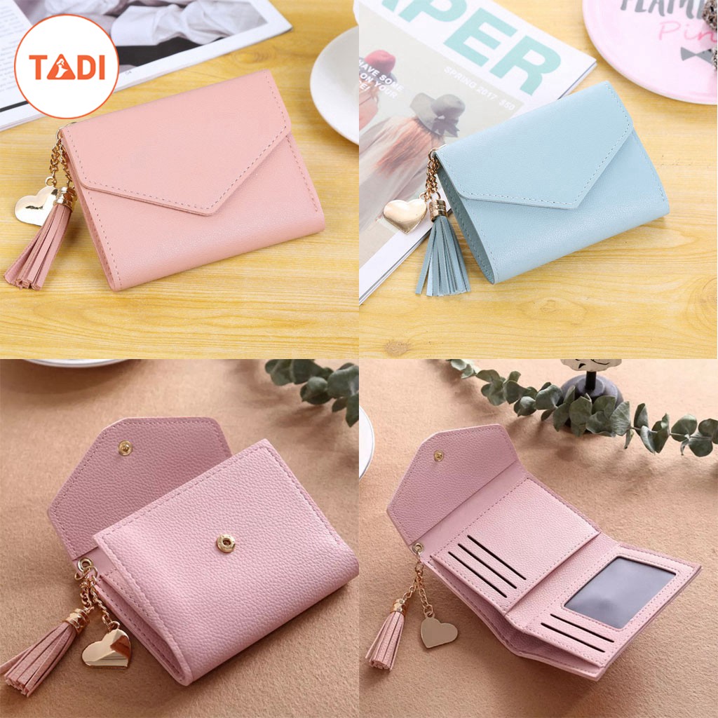 Ví cầm tay nữ mini cao cấp - Bóp da nữ đẹp phong cách Hàn Quốc - Thời trang Tadi