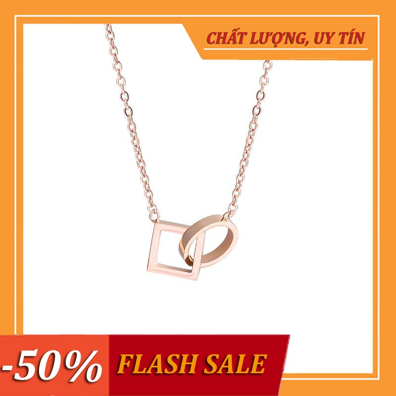 Dây chuyền bạc nữ cao cấp 💎Freeship💎 siêu xinh – chất liệu TITAN không gỉ + Tặng kèm 1 đôi bông tai Hàn Quốc nhỉ xinh