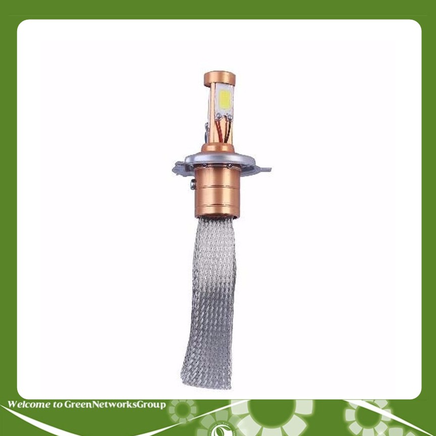 Đèn pha-cos 3 Led chân H4 có râu tản nhiệt (đèn trợ sáng dành cho xe máy)