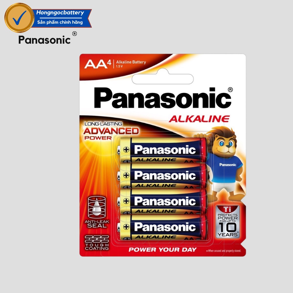 Vỉ 4 Viên Pin AA/AAA 1,5V Panasonic Alkaline Hàng Chính Hãng